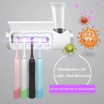 Tooth Brush Disinfection Case UV Light Wall Mounted Toothbrush Hanger Holder for Home RT99
Tooth Brush Disinfection Case UV Light Wall Mounted Toothbrush Hanger Holder for Home RT99
