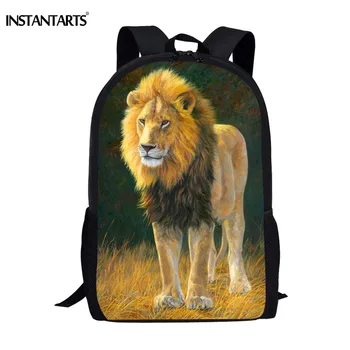 INSTANTARTS 3D Wild Animal Lion Painting Kid School Bags Custom Brand Design Children Big Casual Backpacks Quality Satchels
INSTANTARTS 3D Wild Animal Lion Painting Kid School Bags Custom Brand Design Children Big Casual Backpacks Quality Satchels