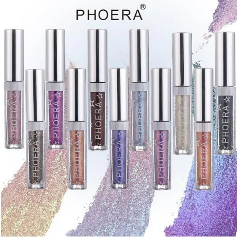 PHOERA Long Lasting Glitter Eyeshadow Make Up Shimmer Tint Cosmetics Pigment Eye Shadow Maquiagem Women Easy Wear
PHOERA Long Lasting Glitter Eyeshadow Make Up Shimmer Tint Cosmetics Pigment Eye Shadow Maquiagem Women Easy Wear