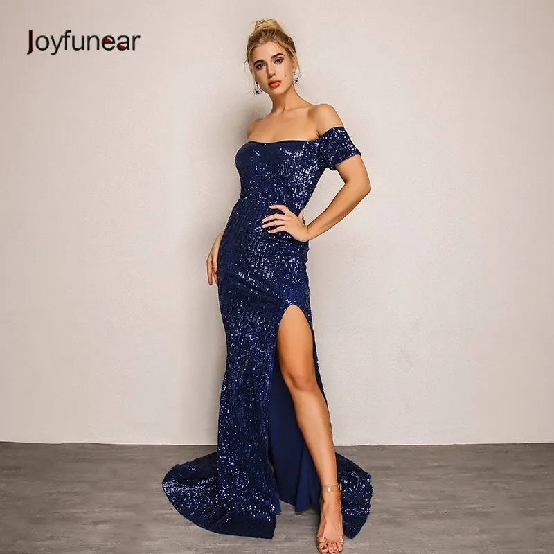 Joyfunear New Mermaid Summer Autumn Maxi Dress Elegant Vestidos Mujer 2019 Sequin Bodycon Dress Sexy Party Dresses Women Clothes
Joyfunear New Mermaid Summer Autumn Maxi Dress Elegant Vestidos Mujer 2019 Sequin Bodycon Dress Sexy Party Dresses Women Clothes