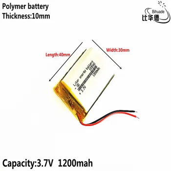 2019 Good Qulity 3.7V,1200mAH 103040 Polymer lithium ion / Li-ion battery for tablet pc BANK,GPS,mp3,mp4
2019 Good Qulity 3.7V,1200mAH 103040 Polymer lithium ion / Li-ion battery for tablet pc BANK,GPS,mp3,mp4