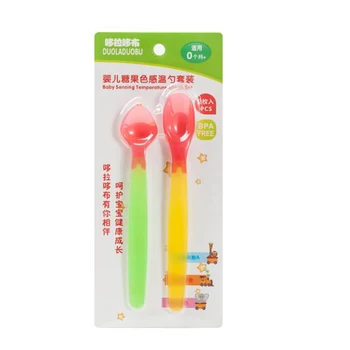 2Pcs/lot Temperature Sensing Spoon For Baby Safety Candy Color Infant Feeding Spoons Kids Children Boy Girl Toddler Flatware
2Pcs/lot Temperature Sensing Spoon For Baby Safety Candy Color Infant Feeding Spoons Kids Children Boy Girl Toddler Flatware