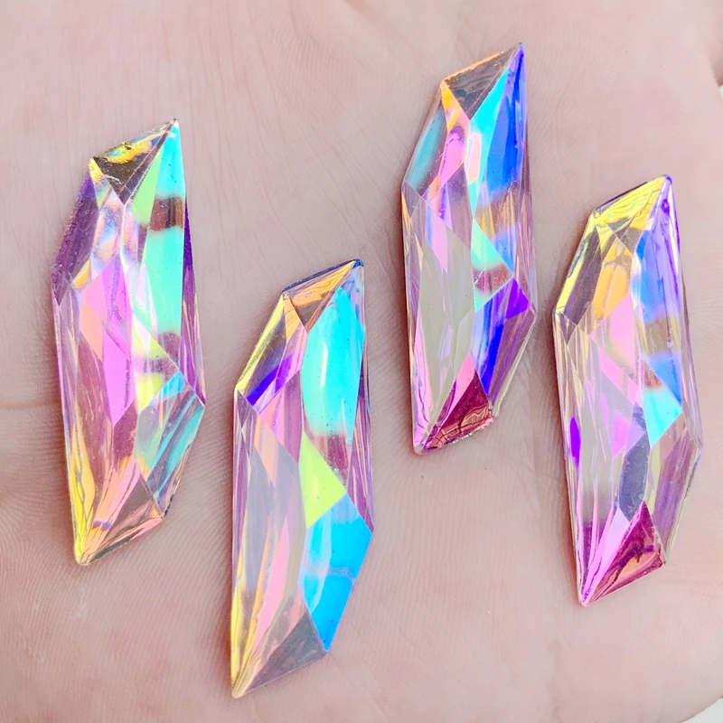 Bling 8pcs 14*45mm Crystal AB S-shape&Leaves Resin Rhinestone Applique Flatback Face Crystal Strass Non Sewing Stones for Crafts
Bling 8pcs 14*45mm Crystal AB S-shape&Leaves Resin Rhinestone Applique Flatback Face Crystal Strass Non Sewing Stones for Crafts