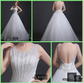2016 ball gown fashion beading sequined wedding dress backless sexy sleeveless wedding dress puffy glitter bride dress
2016 ball gown fashion beading sequined wedding dress backless sexy sleeveless wedding dress puffy glitter bride dress