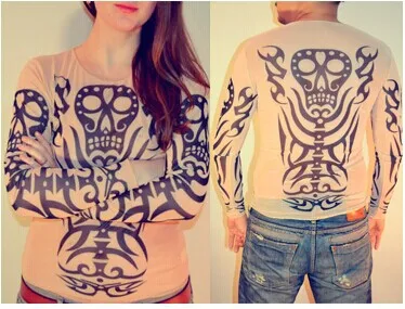 2018 Free Shipping Punk Fake Tattoo Shirts as promotion gift Best t shirts Tattoo Clothing Hot Selling
2018 Free Shipping Punk Fake Tattoo Shirts as promotion gift Best t shirts Tattoo Clothing Hot Selling