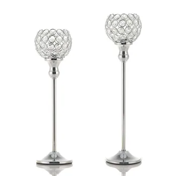 Crystal Tealight Candle Holders Table Centerpieces for Wedding Holiday Home Decoration Metal Glass Candlesticks Stands Gift 
Crystal Tealight Candle Holders Table Centerpieces for Wedding Holiday Home Decoration Metal Glass Candlesticks Stands Gift