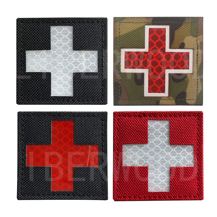 Reflective Medic Red Cross EMS EMT MED Tactical Patch Infrared IR First Aid Military Moral Armband Hook-Fastener Backing 2 inch
Reflective Medic Red Cross EMS EMT MED Tactical Patch Infrared IR First Aid Military Moral Armband Hook-Fastener Backing 2 inch