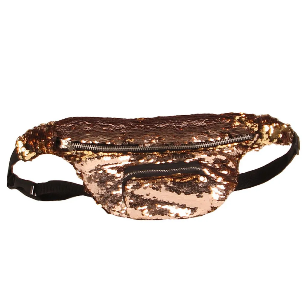 Unisex Outdoor Belt Bags Sports Casual Double Color Sequins Waist Pack Gold Chest Bag Sac Banana Female Bag #LR2
Unisex Outdoor Belt Bags Sports Casual Double Color Sequins Waist Pack Gold Chest Bag Sac Banana Female Bag #LR2