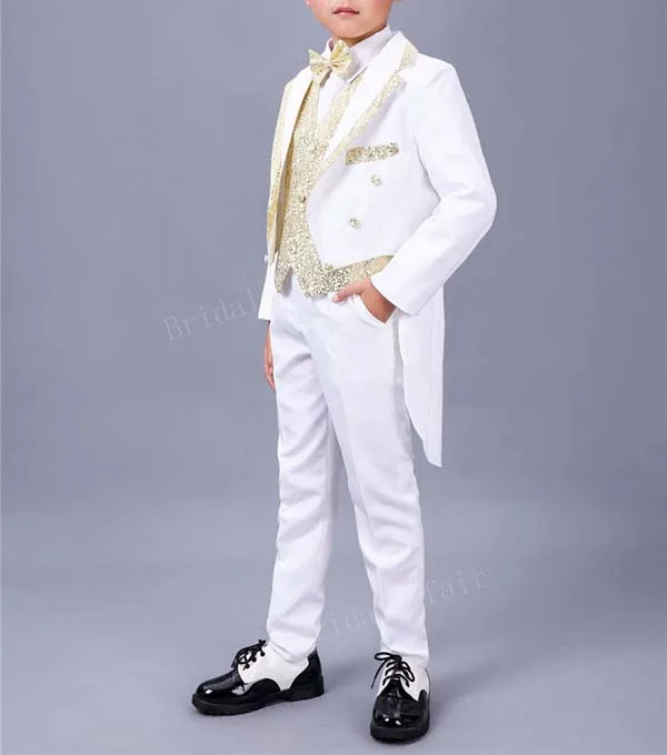 Fashion Wedding Suits for Boy Dress Suit Boys Formal Suit Tailcoat Kid Tuxedo Black Boy Suit 3 Pieces (Jacket+Pants+Vest)
Fashion Wedding Suits for Boy Dress Suit Boys Formal Suit Tailcoat Kid Tuxedo Black Boy Suit 3 Pieces (Jacket+Pants+Vest)