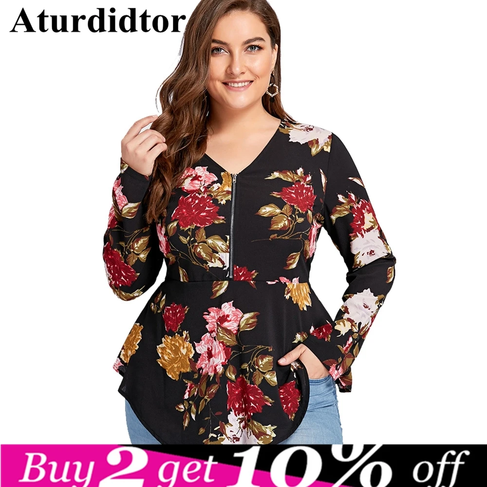 Women Printed Blouse Plus Size Half Zipper Floral Asymmetric Long Sleeve Blouses harajuku Autumn Peplum Female Tops Tunic Shirt
Women Printed Blouse Plus Size Half Zipper Floral Asymmetric Long Sleeve Blouses harajuku Autumn Peplum Female Tops Tunic Shirt