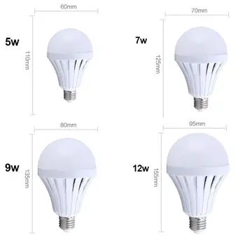 'The Best' 5/7/9/12/15W Smart LED E27 Emergency Light Bulb Rechargeable Outdoor Camping Intelligent Lamp 889
'The Best' 5/7/9/12/15W Smart LED E27 Emergency Light Bulb Rechargeable Outdoor Camping Intelligent Lamp 889