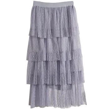 2019 5 Colors Available New Arrival Dot Print Tulle Pleated Skirt Fairy Layer Skirt Faldas Largas Elegantes clothes
2019 5 Colors Available New Arrival Dot Print Tulle Pleated Skirt Fairy Layer Skirt Faldas Largas Elegantes clothes