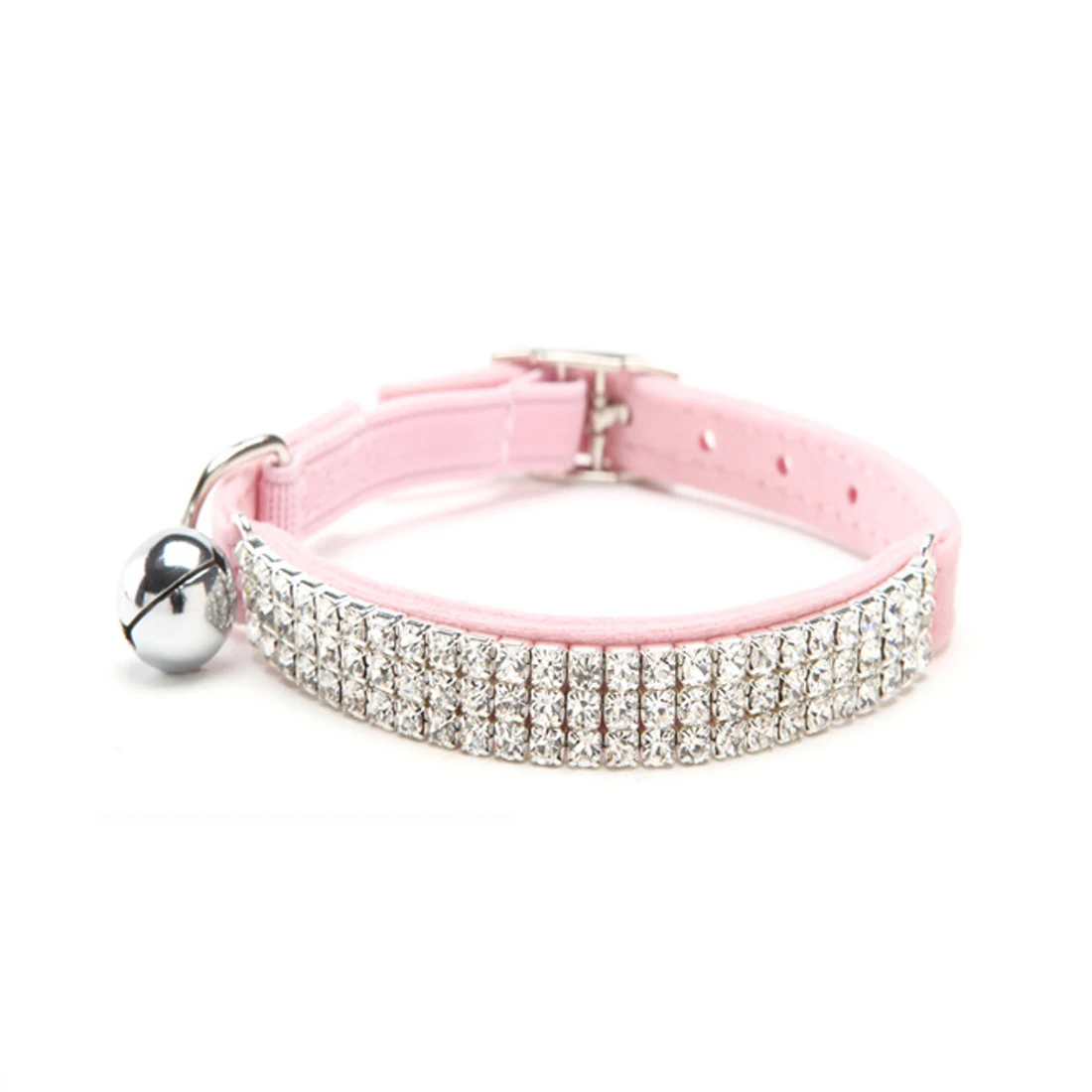 PETFORU 30*1cm Adjustable Flocking Collar Crystal Diamond Neck Strap with Bell for Pets - S
PETFORU 30*1cm Adjustable Flocking Collar Crystal Diamond Neck Strap with Bell for Pets - S