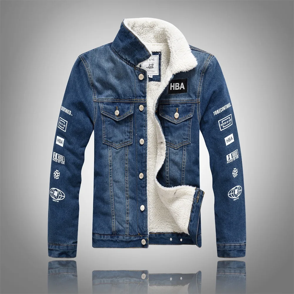 2019 New Mens Cotton Male Thick Warm Lined Fleece brand Jeans Jackets high-grade Denim Jacket slim jeans fashion Top coat S-5XL
2019 New Mens Cotton Male Thick Warm Lined Fleece brand Jeans Jackets high-grade Denim Jacket slim jeans fashion Top coat S-5XL
