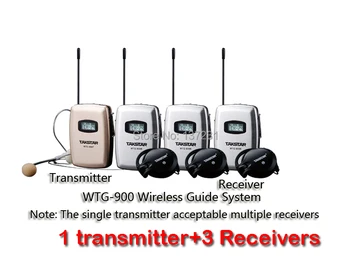 Takstar WTG-900 Digital wireless TOUR GUIDE SYSTEM Supports wireless talkback Max 300M operation range 1 transmitter+3 Receiver
Takstar WTG-900 Digital wireless TOUR GUIDE SYSTEM Supports wireless talkback Max 300M operation range 1 transmitter+3 Receiver