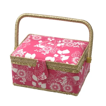 Sewing Basket with Sewing Kit Accessories Fabric Crafts Sewing Tools DIY Storage Box Best Gift for Mother 24.5*17.5*14cm
Sewing Basket with Sewing Kit Accessories Fabric Crafts Sewing Tools DIY Storage Box Best Gift for Mother 24.5*17.5*14cm