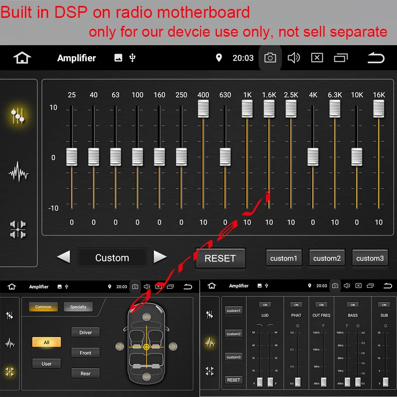 DSP chip only for our car radio stereo. install DSP to radio motherboard, not sell separate!!
DSP chip only for our car radio stereo. install DSP to radio motherboard, not sell separate!!