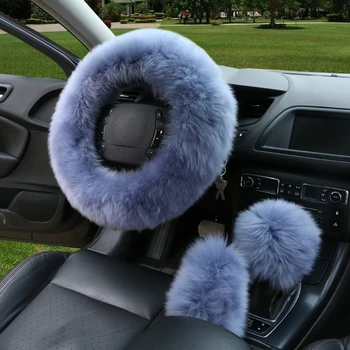 3pcs/set Winter Car Steering-wheel Cover Long Australian Wool Plush Fur Genuine Leather Steering Wheel Cover Handle Sleeves
3pcs/set Winter Car Steering-wheel Cover Long Australian Wool Plush Fur Genuine Leather Steering Wheel Cover Handle Sleeves