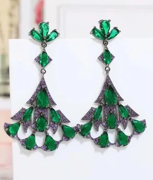 Fan Shaped Waterdrop AAA Cubic Zirconia Stone Dress Style Drop Earrings For Women Wedding Accessories
Fan Shaped Waterdrop AAA Cubic Zirconia Stone Dress Style Drop Earrings For Women Wedding Accessories