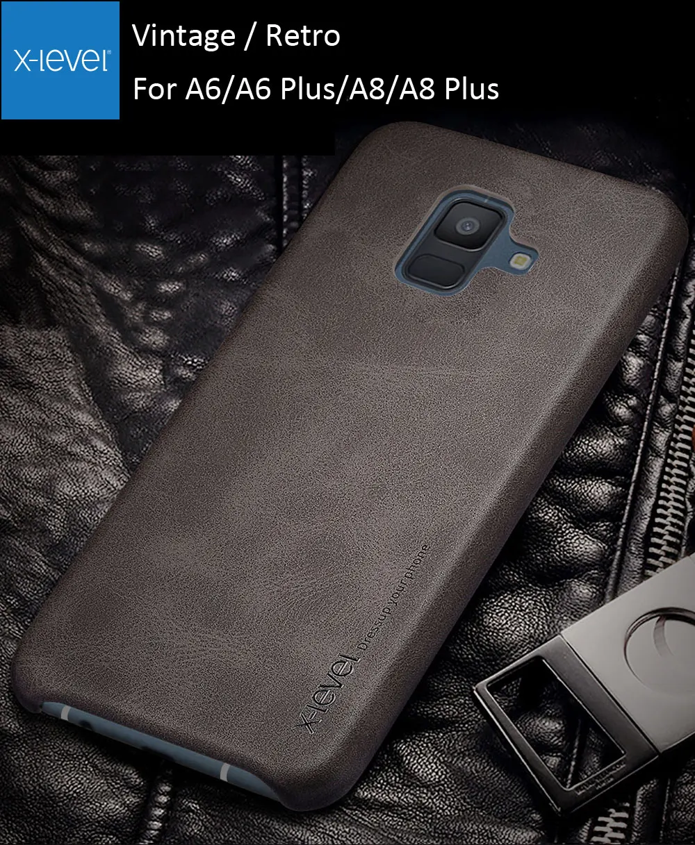 X-Level Vintage Case For Samsung Galaxy A6 A7 A8 J4 J6 Plus 2018 Retro X Level Matte Frosted Leather Back Protective Cover Shell
X-Level Vintage Case For Samsung Galaxy A6 A7 A8 J4 J6 Plus 2018 Retro X Level Matte Frosted Leather Back Protective Cover Shell