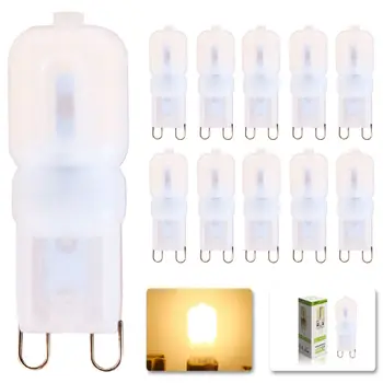 10x G9 led corn lamp AC220V 5w 2835 SMD 14 LED Warm White Crystal Silicone Candle Replace 40W halogen lamps Dimmable light bulb
10x G9 led corn lamp AC220V 5w 2835 SMD 14 LED Warm White Crystal Silicone Candle Replace 40W halogen lamps Dimmable light bulb