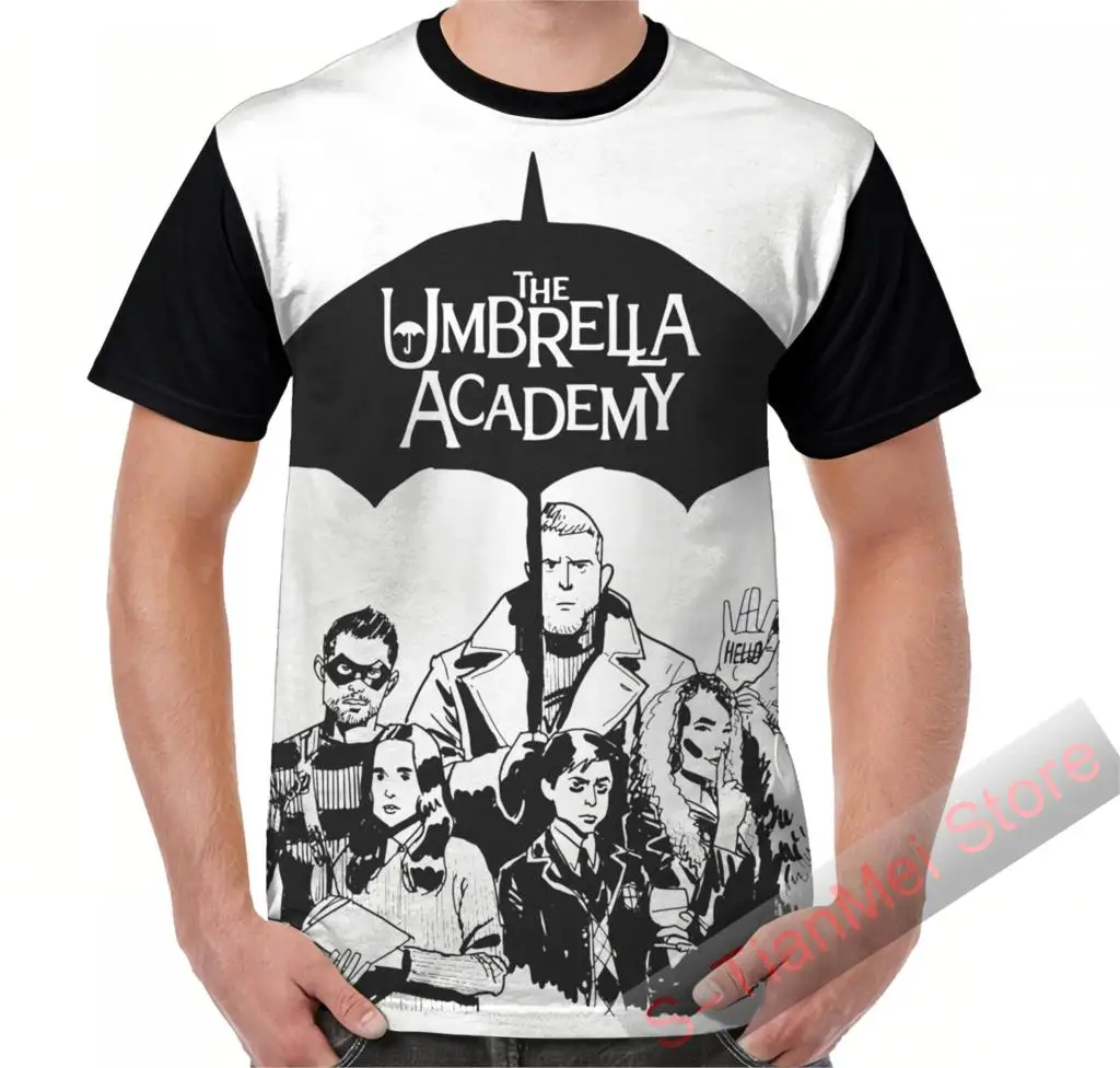 Summer Graphic t shirt men tops tees The whole umbrella academy - sketch printed women funny T-Shirt Short Sleeve Casual tshirts
Summer Graphic t shirt men tops tees The whole umbrella academy - sketch printed women funny T-Shirt Short Sleeve Casual tshirts