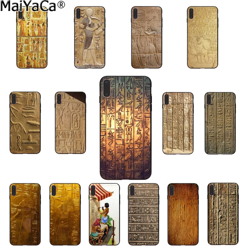 MaiYaCa Ancient Hieroglyphs Egypt Smart Cover Black Soft Shell Phone Case for iPhone X XS MAX 6 6S 7 7plus 8 8Plus 5 5S XR
MaiYaCa Ancient Hieroglyphs Egypt Smart Cover Black Soft Shell Phone Case for iPhone X XS MAX 6 6S 7 7plus 8 8Plus 5 5S XR