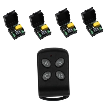 2017 New Products 220V 1 CH Wireless Remote Control Switch System 4*Receivers +1* Transmitter with 4 Buttons 315/433mhz
2017 New Products 220V 1 CH Wireless Remote Control Switch System 4*Receivers +1* Transmitter with 4 Buttons 315/433mhz