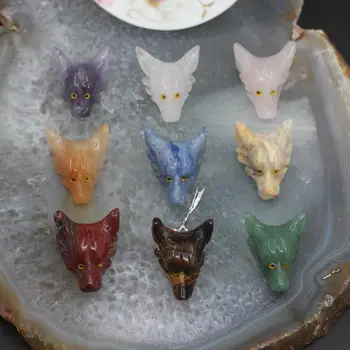 9 Stone Choice,3pcs/lot Natural Gems Quartz Carved Wolf Head Pendants Necklace,Animals Carving Figurine Chakra Healing Crystal
9 Stone Choice,3pcs/lot Natural Gems Quartz Carved Wolf Head Pendants Necklace,Animals Carving Figurine Chakra Healing Crystal