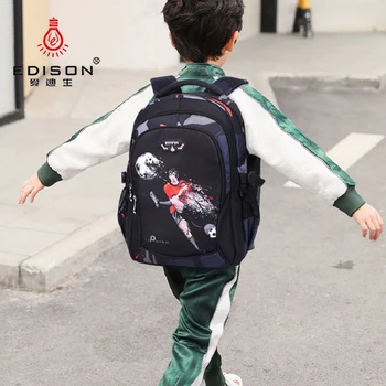 Edison Schoolbag 6-12 year old Children Cartoon Football Men's Ultra Light Waterproof Weight Loss Large Capacity Backpack
Edison Schoolbag 6-12 year old Children Cartoon Football Men's Ultra Light Waterproof Weight Loss Large Capacity Backpack