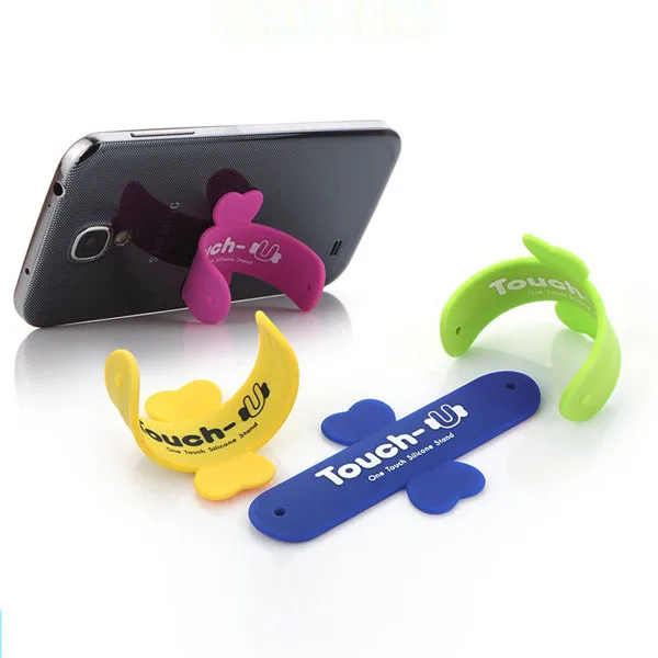 

5pcs Cool gadget Touch-U Silicon Stand phone Holder Mobile support para celular for iphone 6 5 5s for Sony Xperia Z L36H