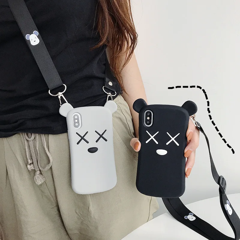 3D Cute Cartoon Bear Phone Case For iPhone 7 7plus 8 8plus 6 6s plus X XS XR MAX Soft Silicone Cover Crossbody Strap For Girls
3D Cute Cartoon Bear Phone Case For iPhone 7 7plus 8 8plus 6 6s plus X XS XR MAX Soft Silicone Cover Crossbody Strap For Girls