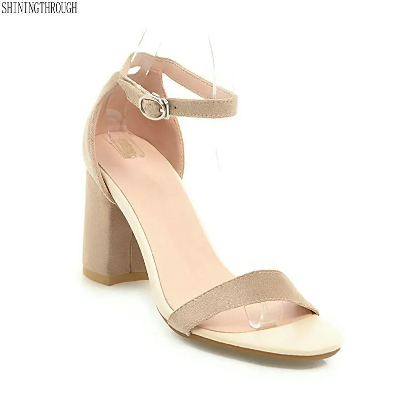 Women Shoes Sandals Summer Ankle Wrap Sandals High Heels Chunky High Heel Work Shoes Black Beige Red yellow Big Size 42 43 44 45
Women Shoes Sandals Summer Ankle Wrap Sandals High Heels Chunky High Heel Work Shoes Black Beige Red yellow Big Size 42 43 44 45