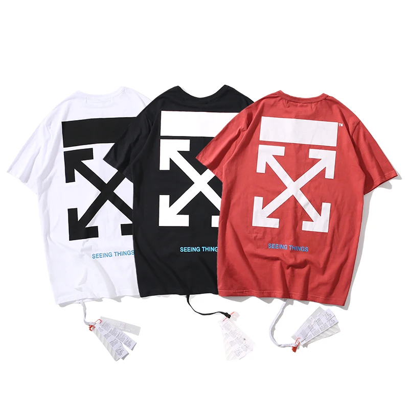 Simple arrow 19ss Off-White OW Men/Women Unisex Fashion Couple Lovers models Cotton Casual Round neck Short sleeve T-shirt
Simple arrow 19ss Off-White OW Men/Women Unisex Fashion Couple Lovers models Cotton Casual Round neck Short sleeve T-shirt