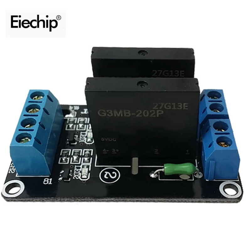2 Channel 5V DC Relay Module Solid State High Level SSR AVR DSP Accessories for Arduino
2 Channel 5V DC Relay Module Solid State High Level SSR AVR DSP Accessories for Arduino