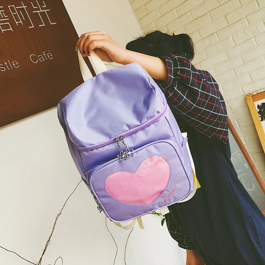 Harajuku Bucket School Bags Women Backpacks Clear Transparent Heart Shaped Women Bookbags Student Schoolbag Teenage Girl's 2019
Harajuku Bucket School Bags Women Backpacks Clear Transparent Heart Shaped Women Bookbags Student Schoolbag Teenage Girl's 2019