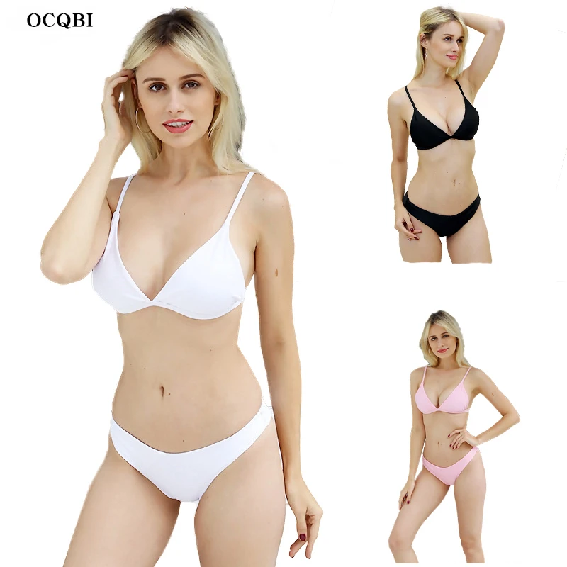 Bikini 2019 Sexy Women Swimwear Brazilian Bikini Micro Bikini Set Thong Biquini Beach Swimwear Solid
Bikini 2019 Sexy Women Swimwear Brazilian Bikini Micro Bikini Set Thong Biquini Beach Swimwear Solid