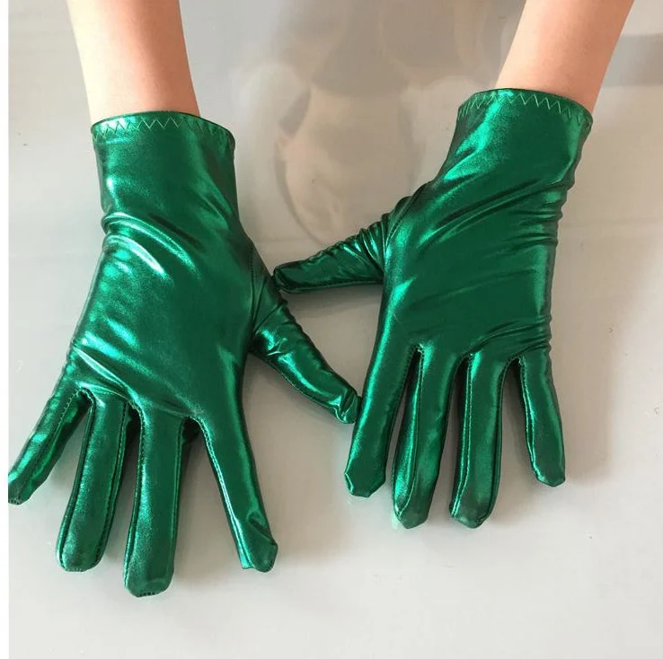 Men and women's faux japanned leather gloves women's candy color performance gloves elastic dancing gloves R158
Men and women's faux japanned leather gloves women's candy color performance gloves elastic dancing gloves R158
