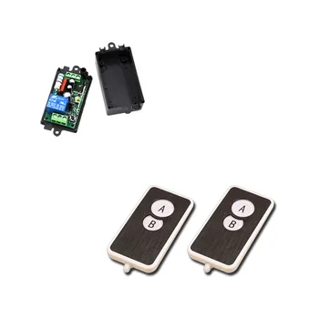 110V Wireless Remote Control Switch System 10A 1CH Receiver RF Remote Switch System Wireless ON/OFF For Light / Gate 315/433Mhz
110V Wireless Remote Control Switch System 10A 1CH Receiver RF Remote Switch System Wireless ON/OFF For Light / Gate 315/433Mhz