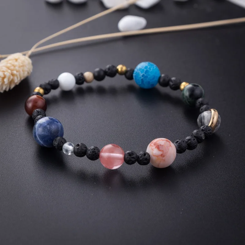 BOEYCJR Universe 9 Planets Stone Beads Bangles & Bracelets Fashion Jewelry Solar System Energy Bracelet For Women or Men 2019
BOEYCJR Universe 9 Planets Stone Beads Bangles & Bracelets Fashion Jewelry Solar System Energy Bracelet For Women or Men 2019