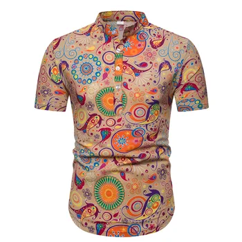 MarKyi 2019 summer chinese ethnic clothing fashion print cotton shirt men short sleeve chemise hawaiienne homme
MarKyi 2019 summer chinese ethnic clothing fashion print cotton shirt men short sleeve chemise hawaiienne homme