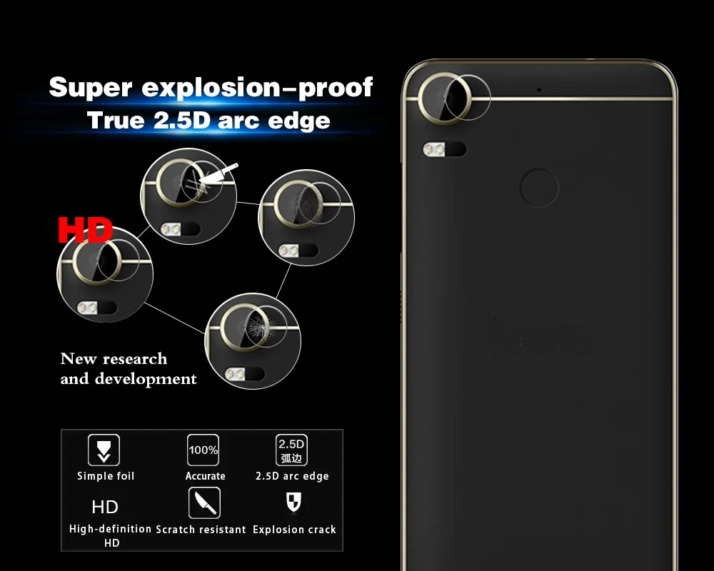Anti-Fingerprint &Shatter Rear Camera Lens Tempered Glass Film For HTC Desire 10 PRO Camera Protector Film Back Camera Lens Film
Anti-Fingerprint &Shatter Rear Camera Lens Tempered Glass Film For HTC Desire 10 PRO Camera Protector Film Back Camera Lens Film