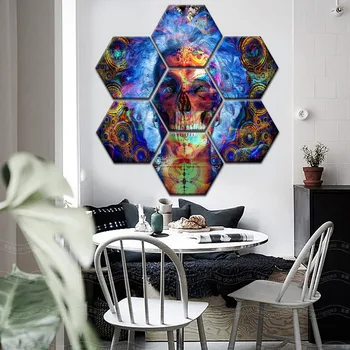 7 Pieces Psychedelic Abstract Artistic Skull Painting Canvas Printing Type Modular Art Style Picture Modern Home Decor Wall
7 Pieces Psychedelic Abstract Artistic Skull Painting Canvas Printing Type Modular Art Style Picture Modern Home Decor Wall