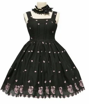 Women Embroidered Sweet Gothic Lolita Dress Spaghetti Strap Princess Vestidos Halloween Party Anime Maid Cosplay Costume
Women Embroidered Sweet Gothic Lolita Dress Spaghetti Strap Princess Vestidos Halloween Party Anime Maid Cosplay Costume