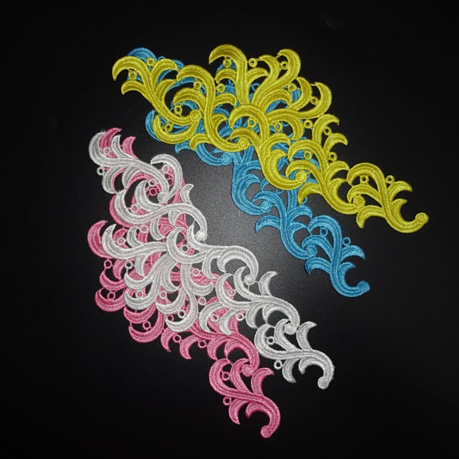1mirror pair embroidery sew on polyester Black red pink yellow green purple white grey coffee flower patch DIY lace applique
1mirror pair embroidery sew on polyester Black red pink yellow green purple white grey coffee flower patch DIY lace applique