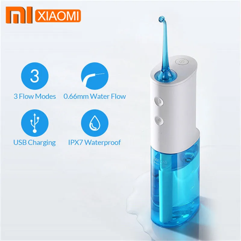 Soocas W3 Oral Irrigator Dental Portable Water Flosser Tips USB Rechargeable Water Jet Flosser IPX7 Irrigator for Cleaning Teeth
Soocas W3 Oral Irrigator Dental Portable Water Flosser Tips USB Rechargeable Water Jet Flosser IPX7 Irrigator for Cleaning Teeth