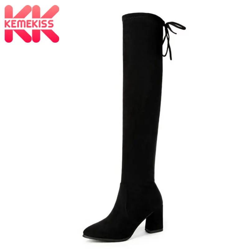 KemeKiss Over Knee Boots Women Lace Up Pointed Toe Winter Shoes Women Fashion Simple Shoes Ladies Office Footwear Size 35-40
KemeKiss Over Knee Boots Women Lace Up Pointed Toe Winter Shoes Women Fashion Simple Shoes Ladies Office Footwear Size 35-40