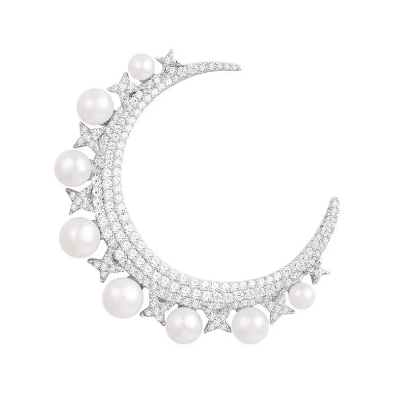 SLJELY Brand 1Pair 925 Sterling Silver Micro Cubic Zirconia Stones Star Moon Earrings with Pearl Monaco Women Luxury Jewelry
SLJELY Brand 1Pair 925 Sterling Silver Micro Cubic Zirconia Stones Star Moon Earrings with Pearl Monaco Women Luxury Jewelry