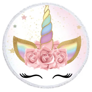 Summer Round Beach Towels Cartoon Unicorn Thick Bath Shower Towel 150cm Yoga Picnic Circle Mat Carpet Blanket Serviette De Plage
Summer Round Beach Towels Cartoon Unicorn Thick Bath Shower Towel 150cm Yoga Picnic Circle Mat Carpet Blanket Serviette De Plage