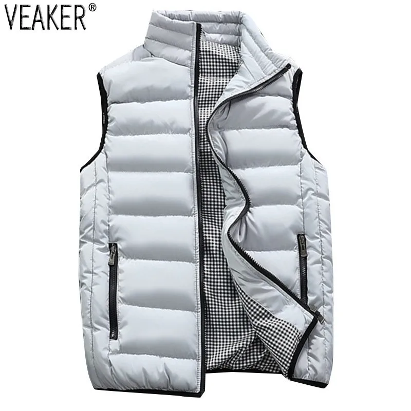 2018 Autumn Winter New Men Cotton Vest Jacket Solid Color Sleeveless Down Waistcoat Jacket Male Casual Vest Coat Plus Size 5XL
2018 Autumn Winter New Men Cotton Vest Jacket Solid Color Sleeveless Down Waistcoat Jacket Male Casual Vest Coat Plus Size 5XL